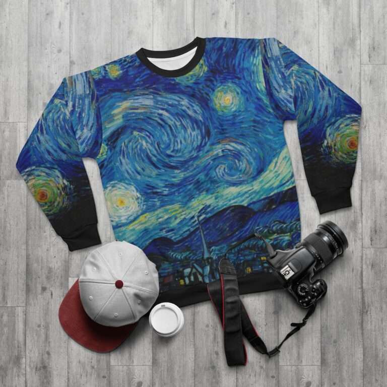 Vincent van Gogh "The Starry Night" Unisex Premium Sweatshirt - Image 4