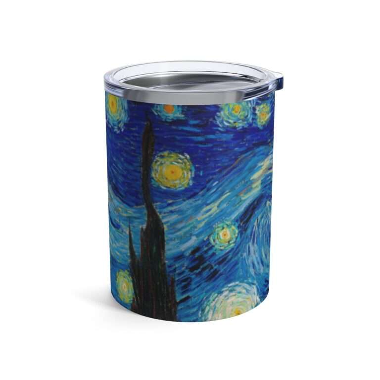 10oz Tumbler ft. "The Starry Night" by Vincent van Gogh - Image 4