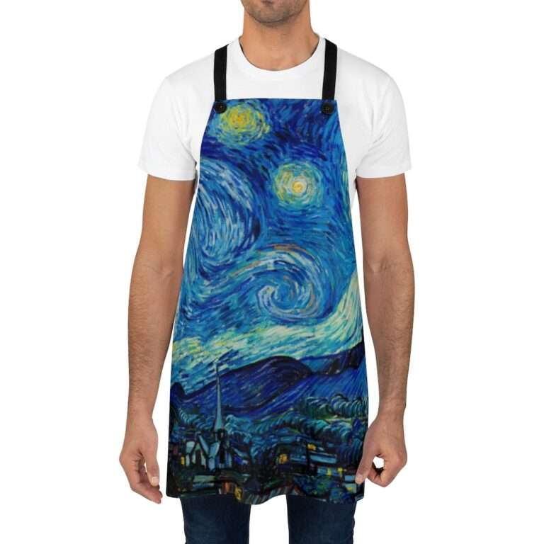 Apron ft. "The Starry Night" by Vincent van Gogh - Image 4