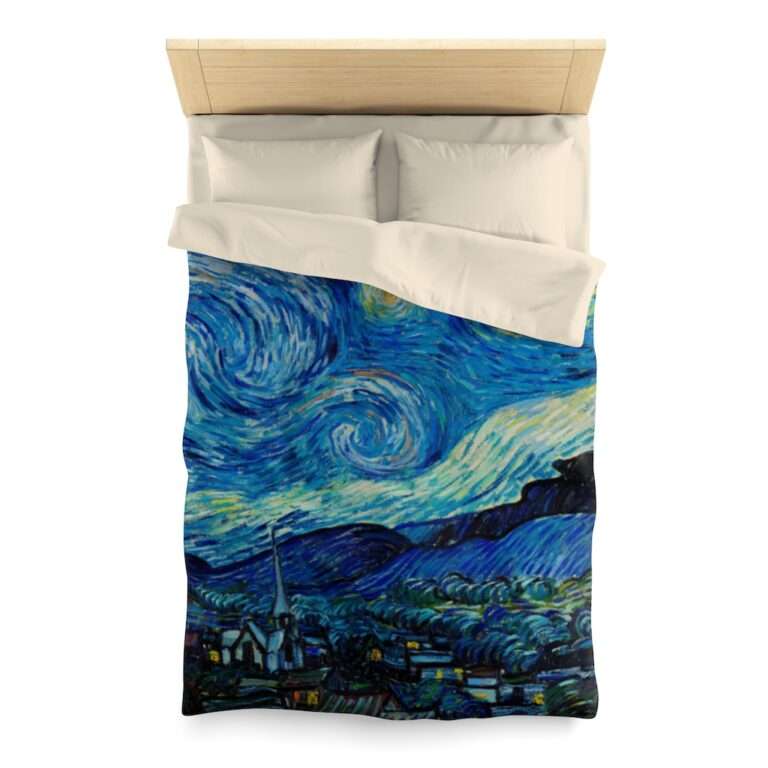 Duvet Cover ft. "The Starry Night" by Vincent van Gogh - Image 4