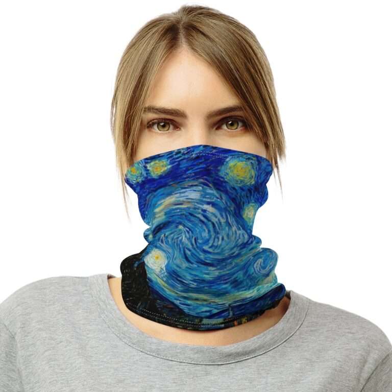 Neck Gaiter ft. "The Starry Night" by Vincent van Gogh - Image 4