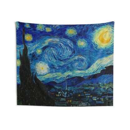 Wall tapestry of "The Starry Night" by Vincent van Gogh (1889)