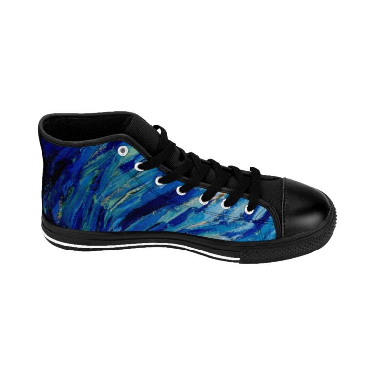 Vincent van Gogh "The Starry Night" Women's High-top Sneakers - Image 4