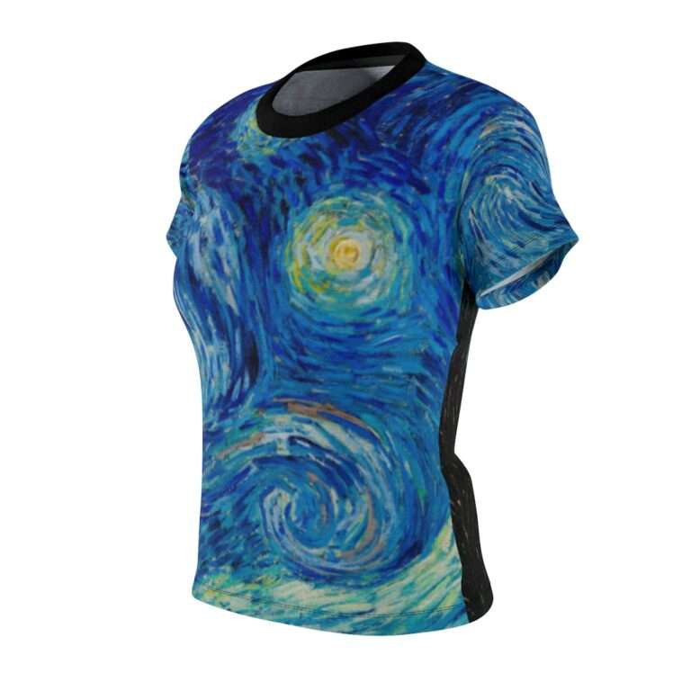 Vincent van Gogh "The Starry Night" Women's Novelty T-Shirt - Image 4