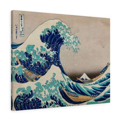 Canvas print of "The Great Wave off Kanagawa" by Katsushika Hokusai (1829)