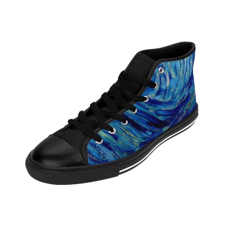 Vincent van Gogh "The Starry Night" Men's High-top Sneakers - Image 5