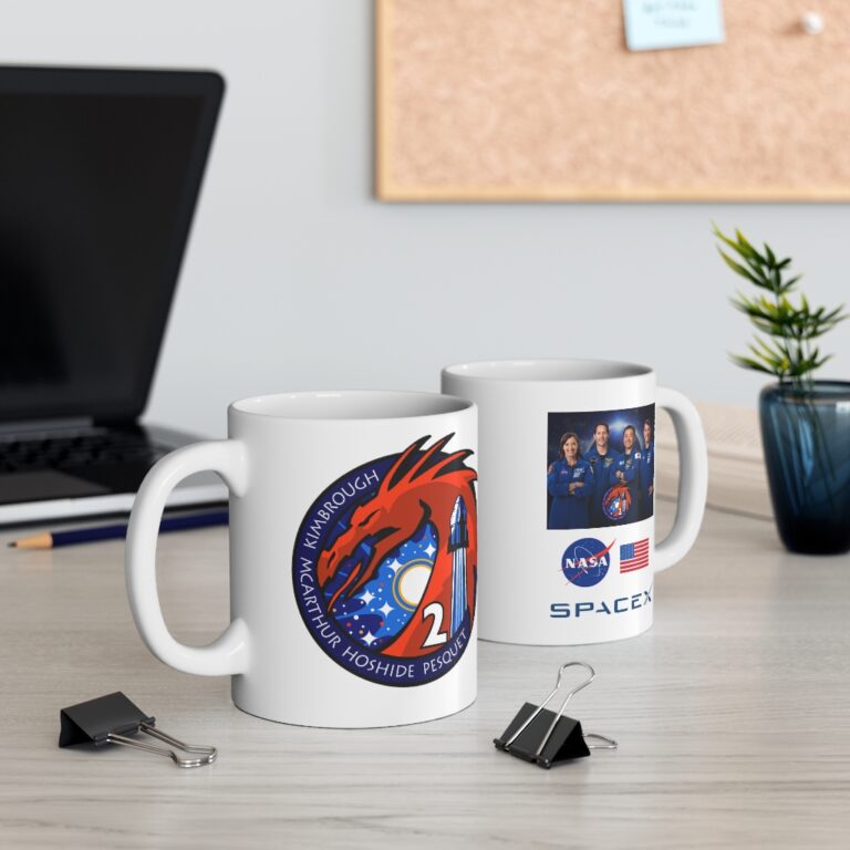 NASA Mug for "CREW-2" Mission ft. SpaceX Crew Dragon - Image 5