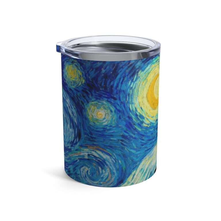 10oz Tumbler ft. "The Starry Night" by Vincent van Gogh - Image 5
