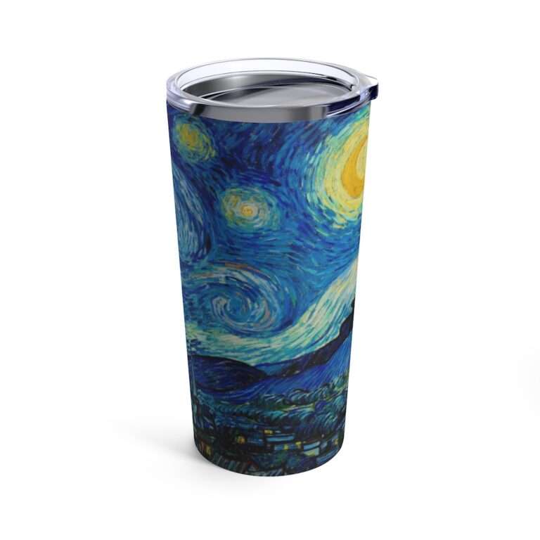 20oz Tumbler ft. "The Starry Night" by Vincent van Gogh - Image 5