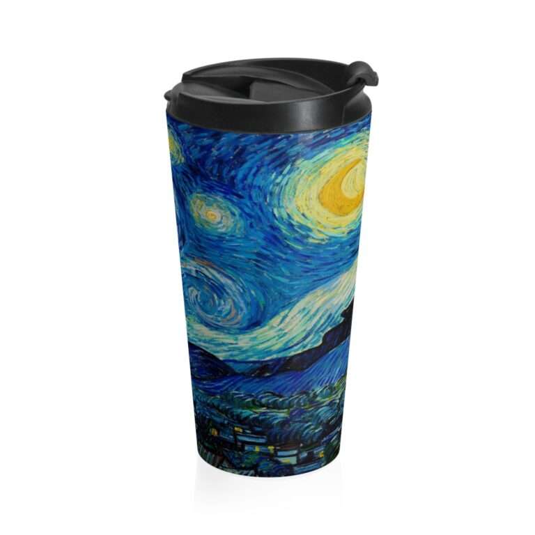 Travel Mug ft. "The Starry Night" by Vincent van Gogh - Image 5