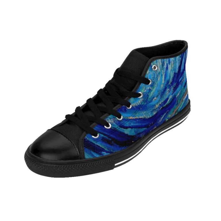 Vincent van Gogh "The Starry Night" Women's High-top Sneakers - Image 5
