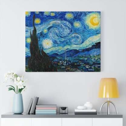 Canvas print of the "The Starry Night" by Vincent van Gogh (1889)