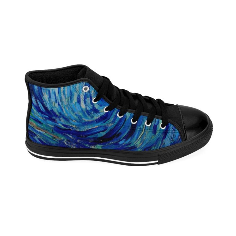 Vincent van Gogh "The Starry Night" Men's High-top Sneakers - Image 6