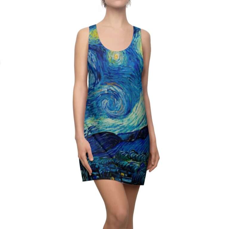 Vincent van Gogh "The Starry Night" Racerback Dress - Image 6