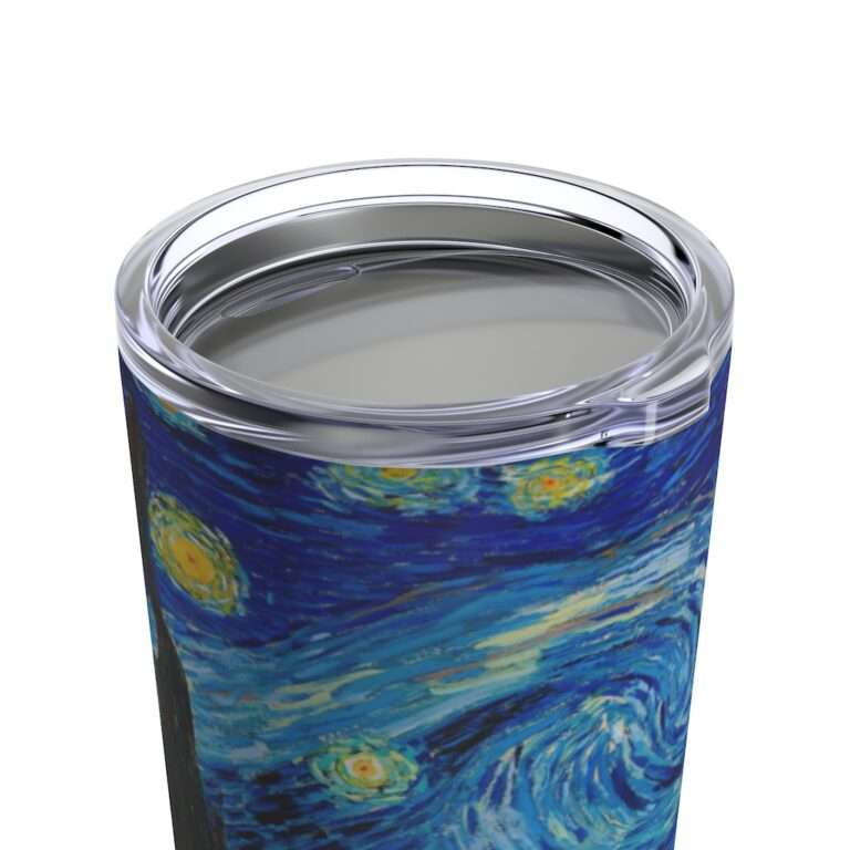 20oz Tumbler ft. "The Starry Night" by Vincent van Gogh - Image 6