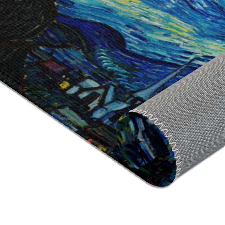 Polyester Area Rug ft. "The Starry Night" by Vincent van Gogh - Image 6