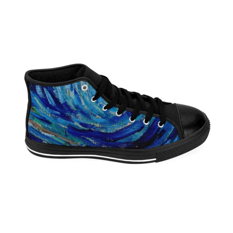 Vincent van Gogh "The Starry Night" Women's High-top Sneakers - Image 6