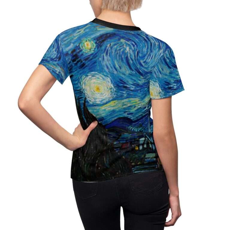Vincent van Gogh "The Starry Night" Women's Novelty T-Shirt - Image 6