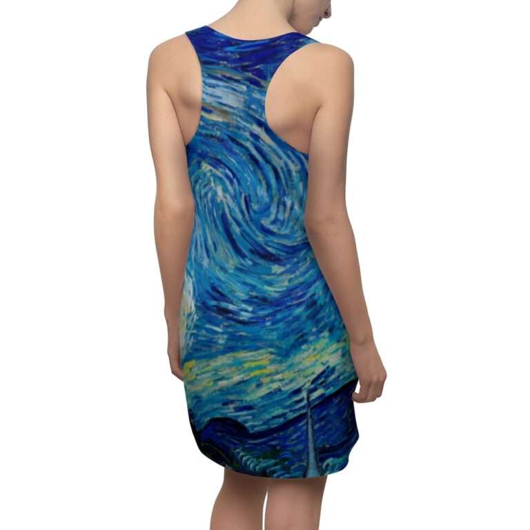 Vincent van Gogh "The Starry Night" Racerback Dress - Image 7