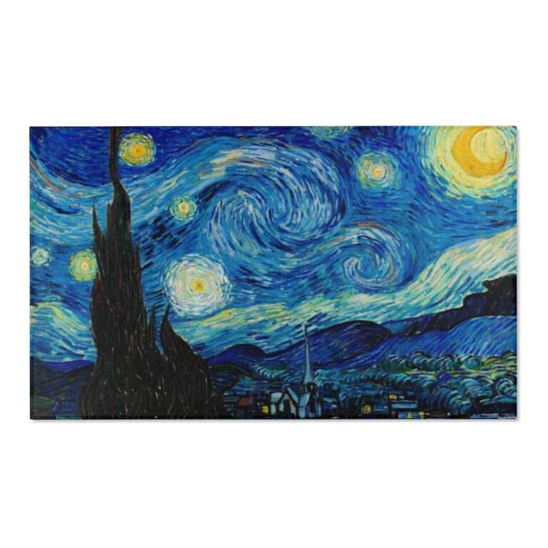 Polyester Area Rug ft. "The Starry Night" by Vincent van Gogh - Image 7