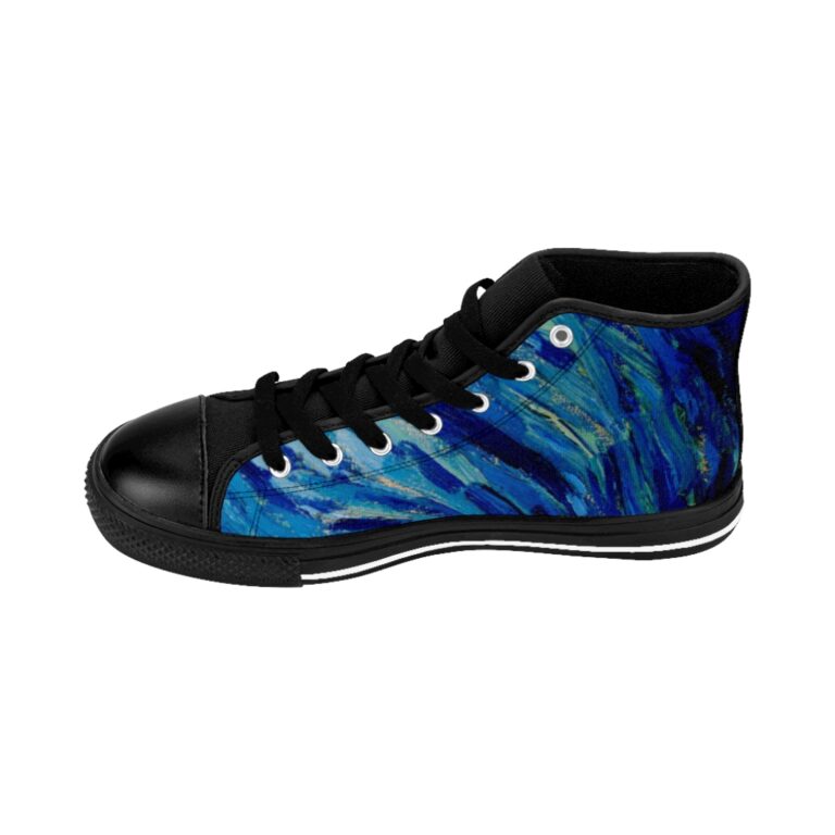 Vincent van Gogh "The Starry Night" Women's High-top Sneakers - Image 7