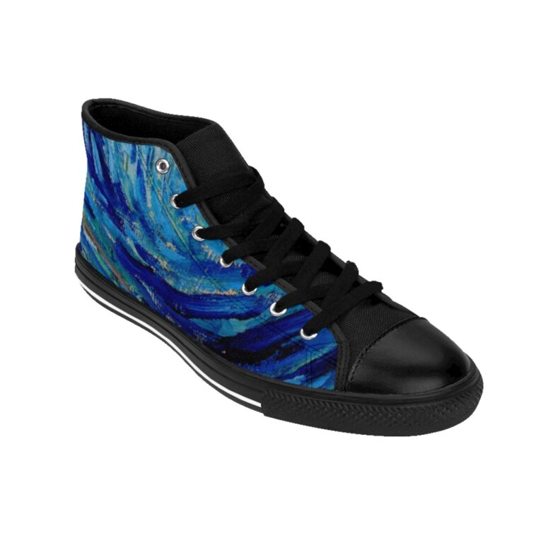Vincent van Gogh "The Starry Night" Women's High-top Sneakers - Image 8