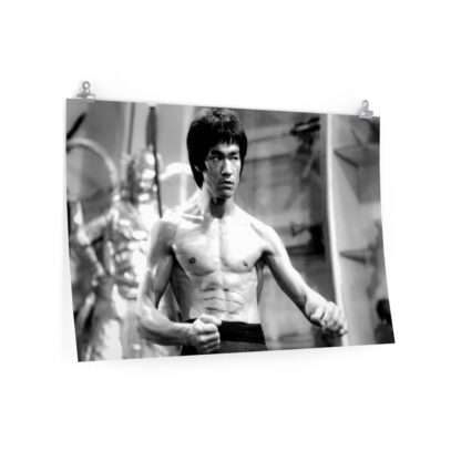 Poster print of Bruce Lee in a fight scene
