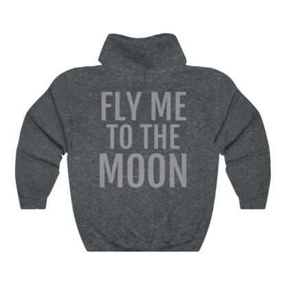 "Fly Me to the Moon" heather hoodie for NASA Artemis
