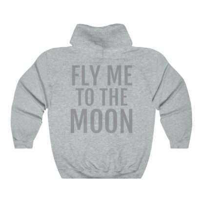 "Fly Me to the Moon" heather hoodie for NASA Artemis