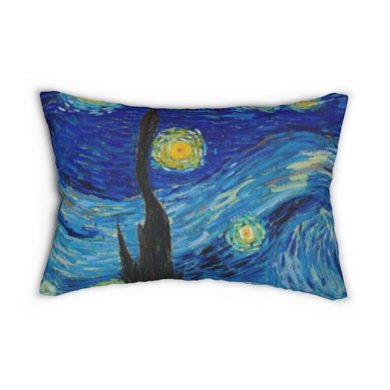 Lumbar Pillow ft. "The Starry Night" by Vincent van Gogh - Image 2