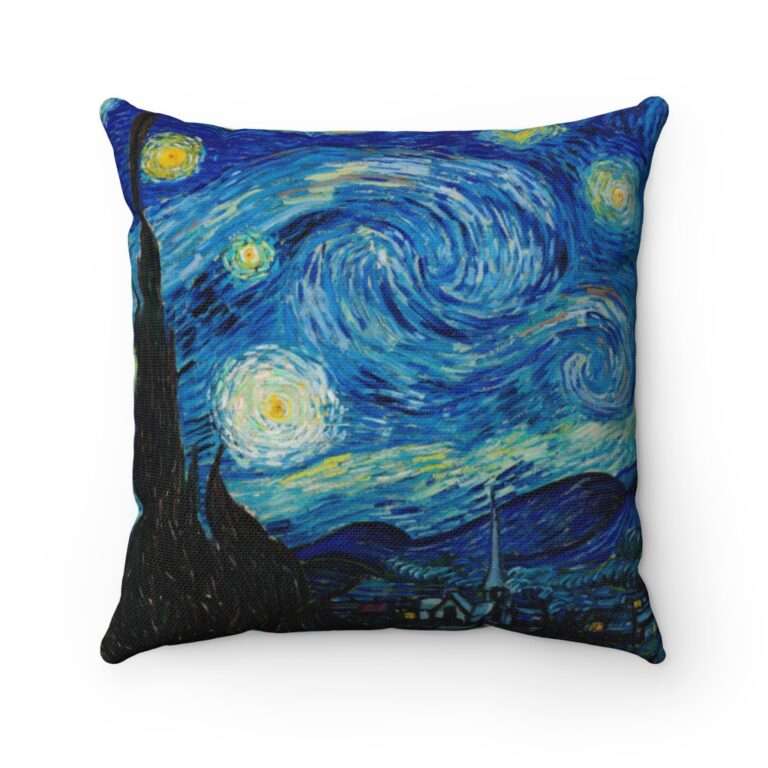 Throw Pillow ft. "The Starry Night" by Vincent van Gogh - Image 3
