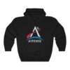 Black NASA Artemis unisex hoodie