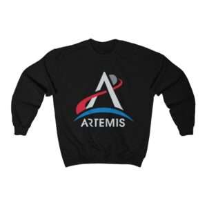 Black NASA Artemis unisex sweatshirt