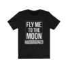 "Fly Me to the Moon" black t-shirt for NASA Artemis