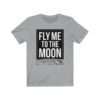 "Fly Me to the Moon" heather t-shirt for NASA Artemis
