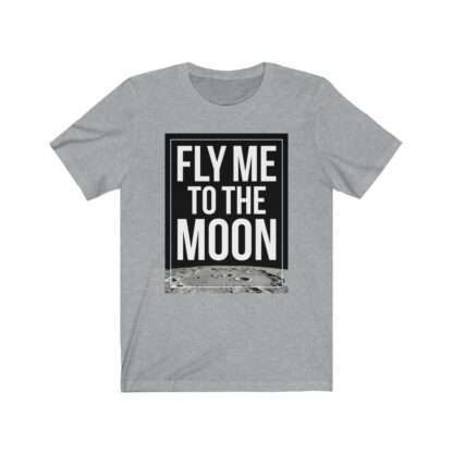 "Fly Me to the Moon" heather t-shirt for NASA Artemis