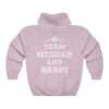 Pink unisex hoodie of "Team Meghan and Harry" for Meghan Markle