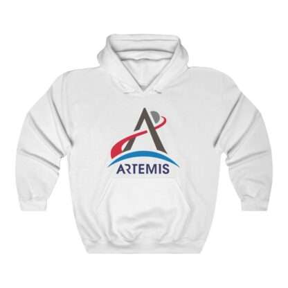 White NASA Artemis unisex hoodie