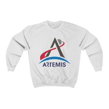 White NASA Artemis unisex sweatshirt
