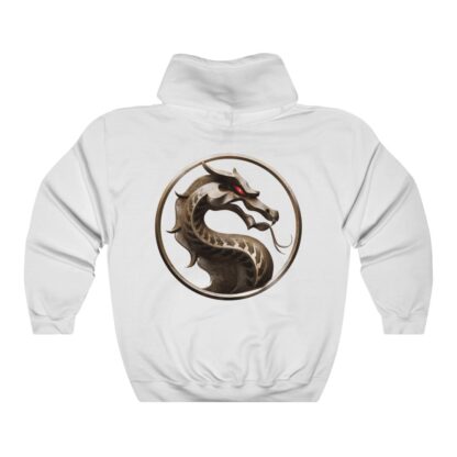 Back of White 2021 Mortal Kombat Unisex Hoodie