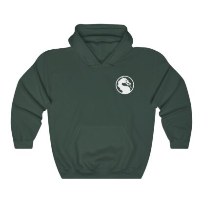 Front of Forest-Green 2021 Mortal Kombat Unisex Hoodie