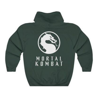 Back of Forest-Green 2021 Mortal Kombat Unisex Hoodie