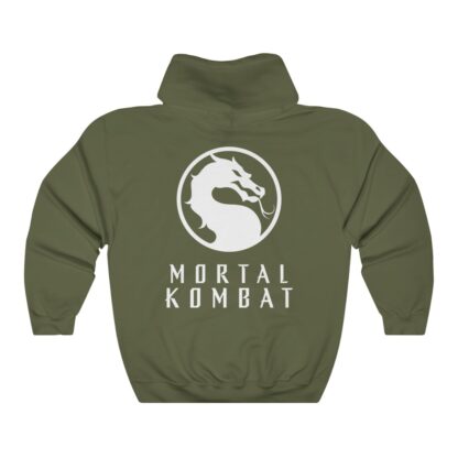 Back of Army-Green 2021 Mortal Kombat Unisex Hoodie