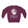 Back of Maroon-Red 2021 Mortal Kombat Unisex Premium Sweatshirt