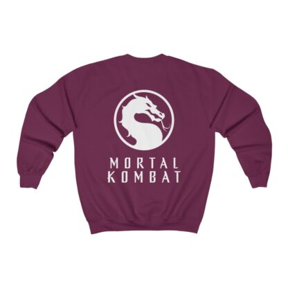 Back of Maroon-Red 2021 Mortal Kombat Unisex Premium Sweatshirt