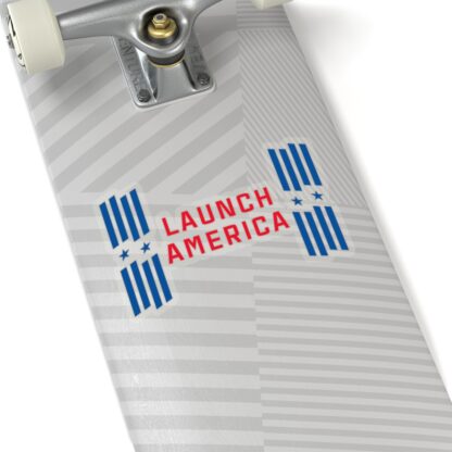 Launch America Transparent Sticker - NASA/SpaceX