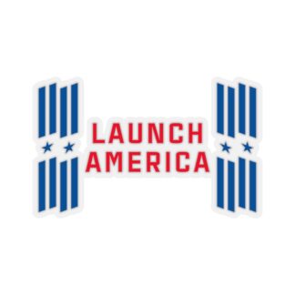 Launch America Transparent Sticker - NASA/SpaceX