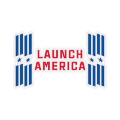 Launch America Transparent Sticker - NASA/SpaceX