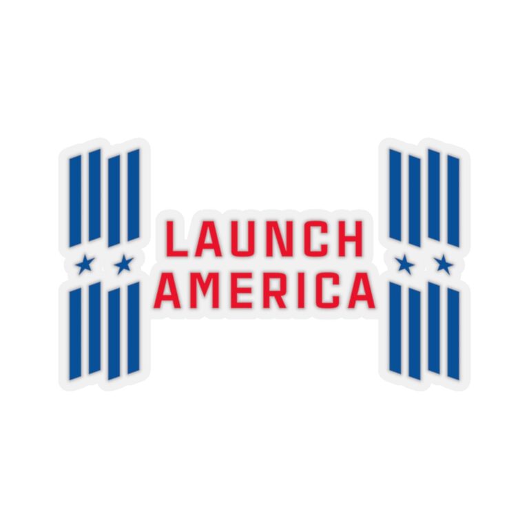 Launch America Transparent Sticker - NASA/SpaceX
