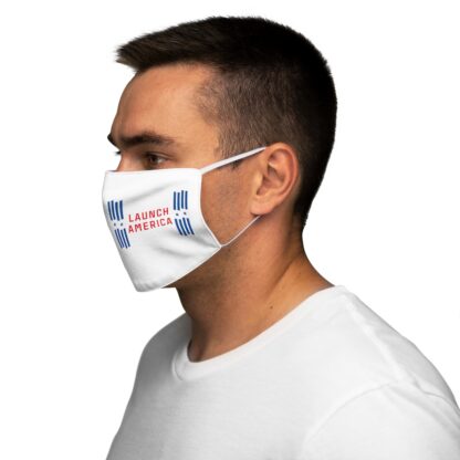 Launch America White Face Mask - NASA/SpaceX